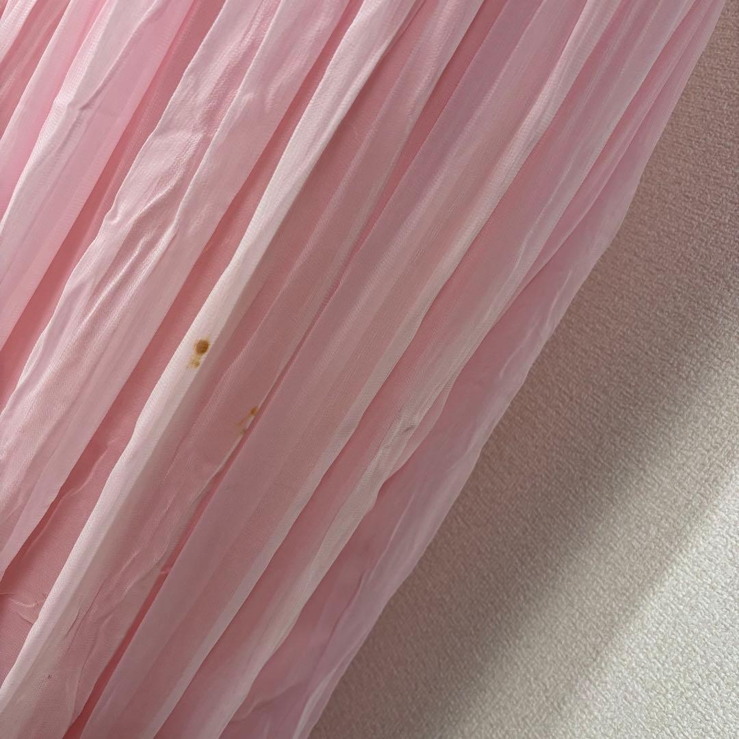 PRONUPTIA®（プロニプシア）　パリ　ピンクのシフォン　マキシドレス