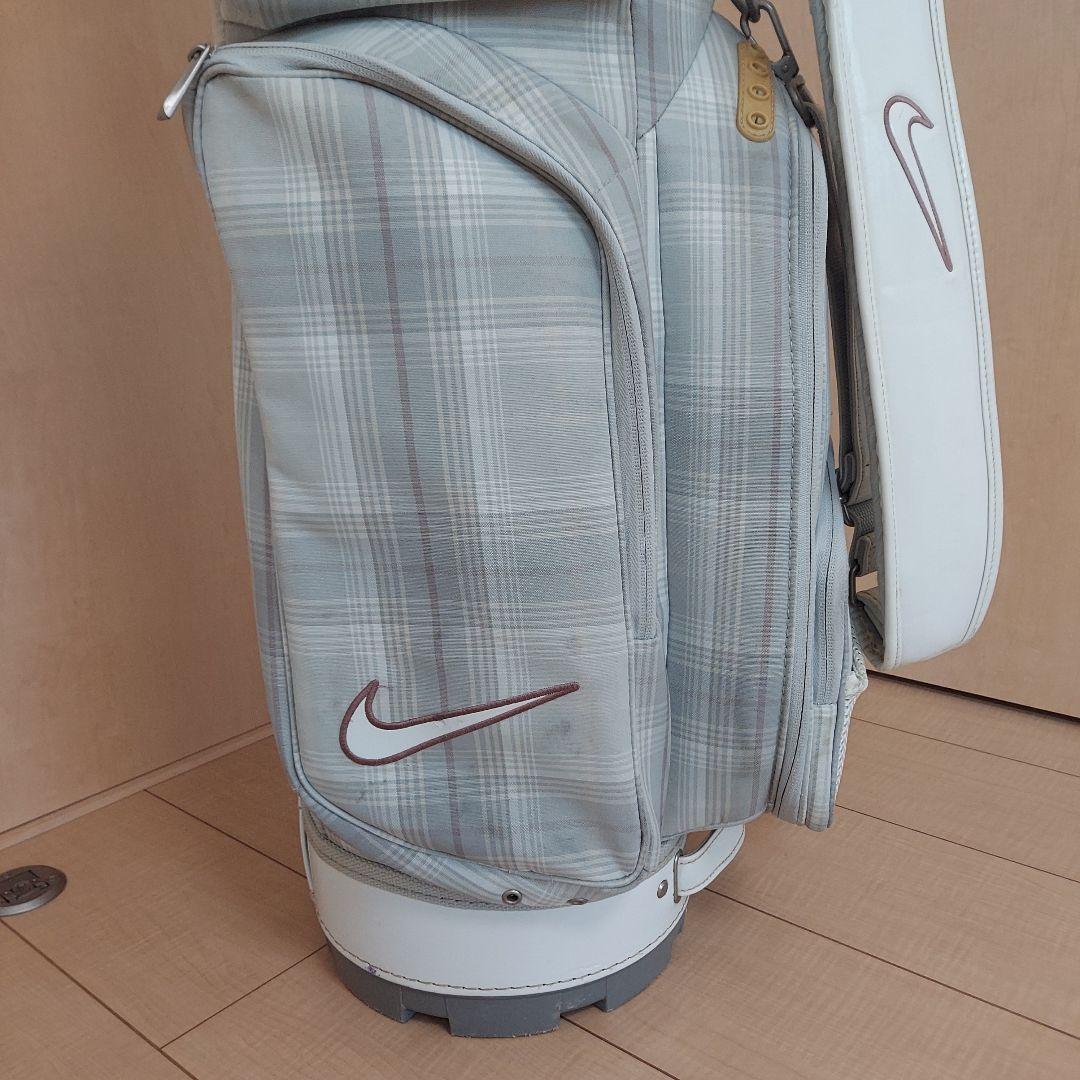 NIKE ナイキ キャディバック チェック柄 ★ポーチ&小物入れ付き