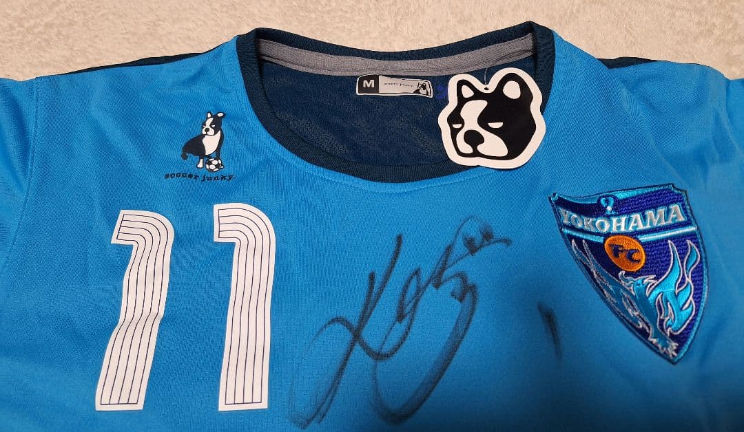 横浜FC 三浦知良KAZU選手 サイン入りジャンキー
