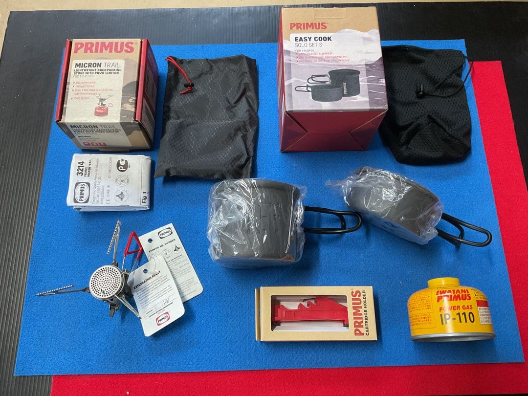 PRIMUS 希少MICRON TRAIL STOVE&PRIMUS クッカー他