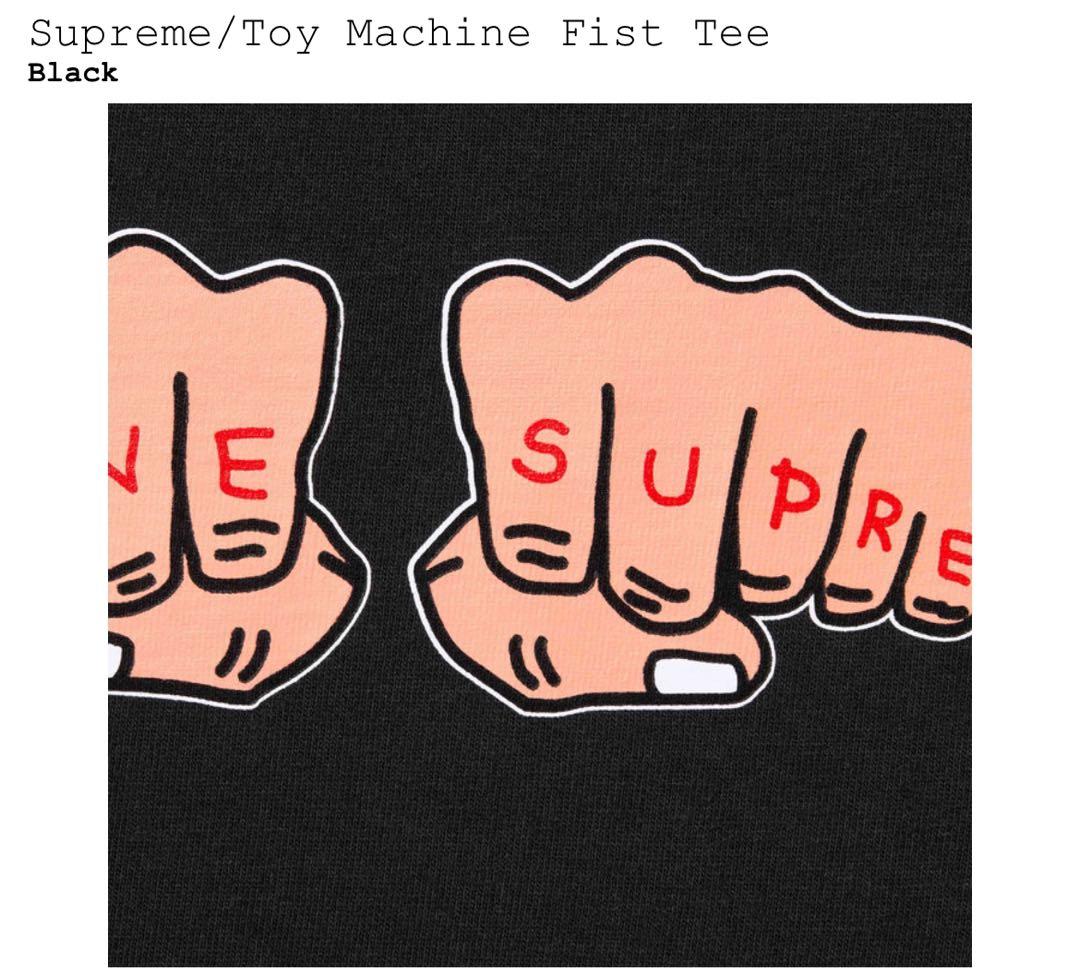 supreme Toy Machine Fist Tee Black Ｍ