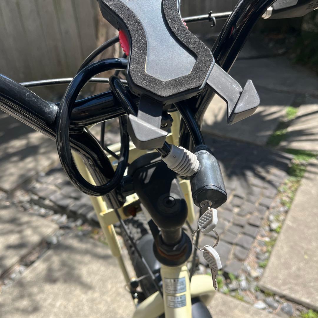 カーキ 折りたたみ自転車 20インチ