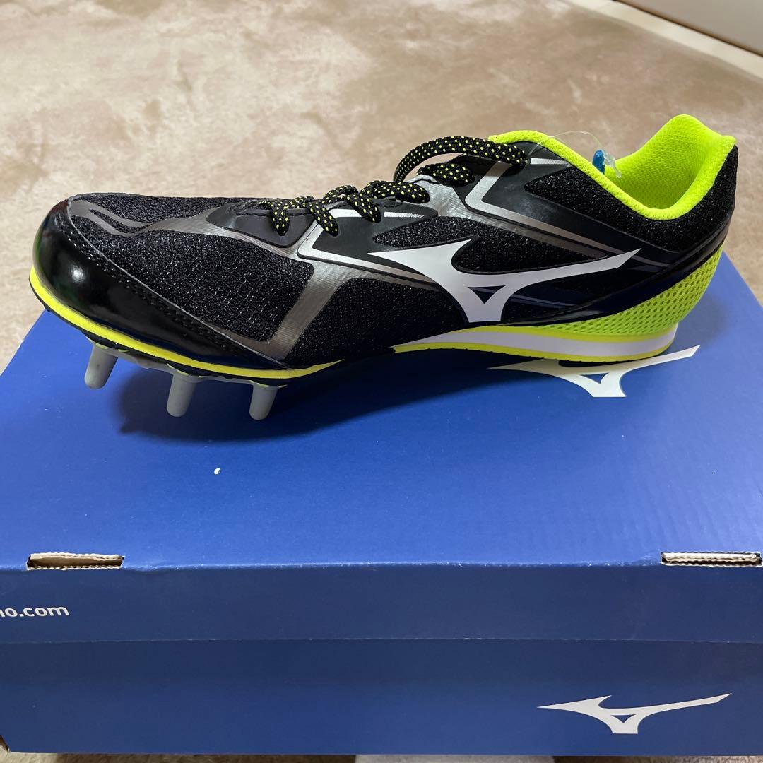 Mizuno スパイク・シューズ ワイド ブラック/ライム　24.5