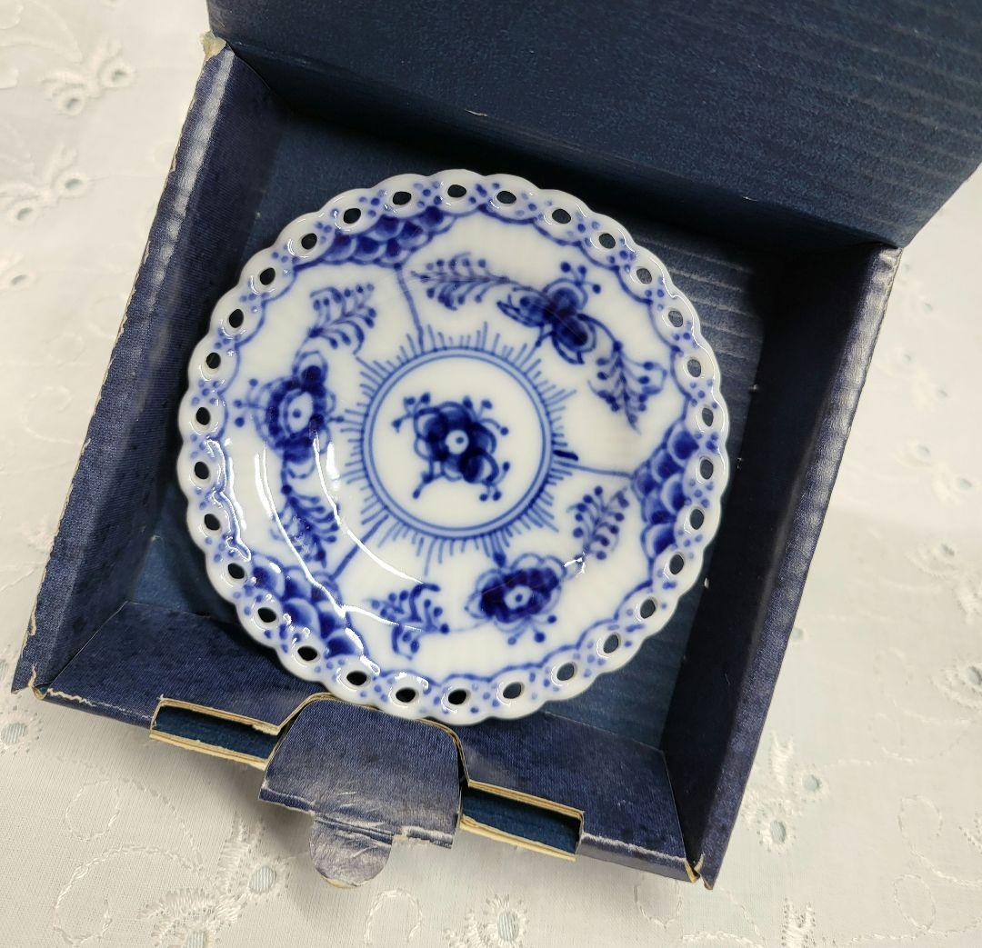 未使用✨希少✨ロイヤルコペンハーゲン ブルーフルーテッド フルレース 豆皿 小皿