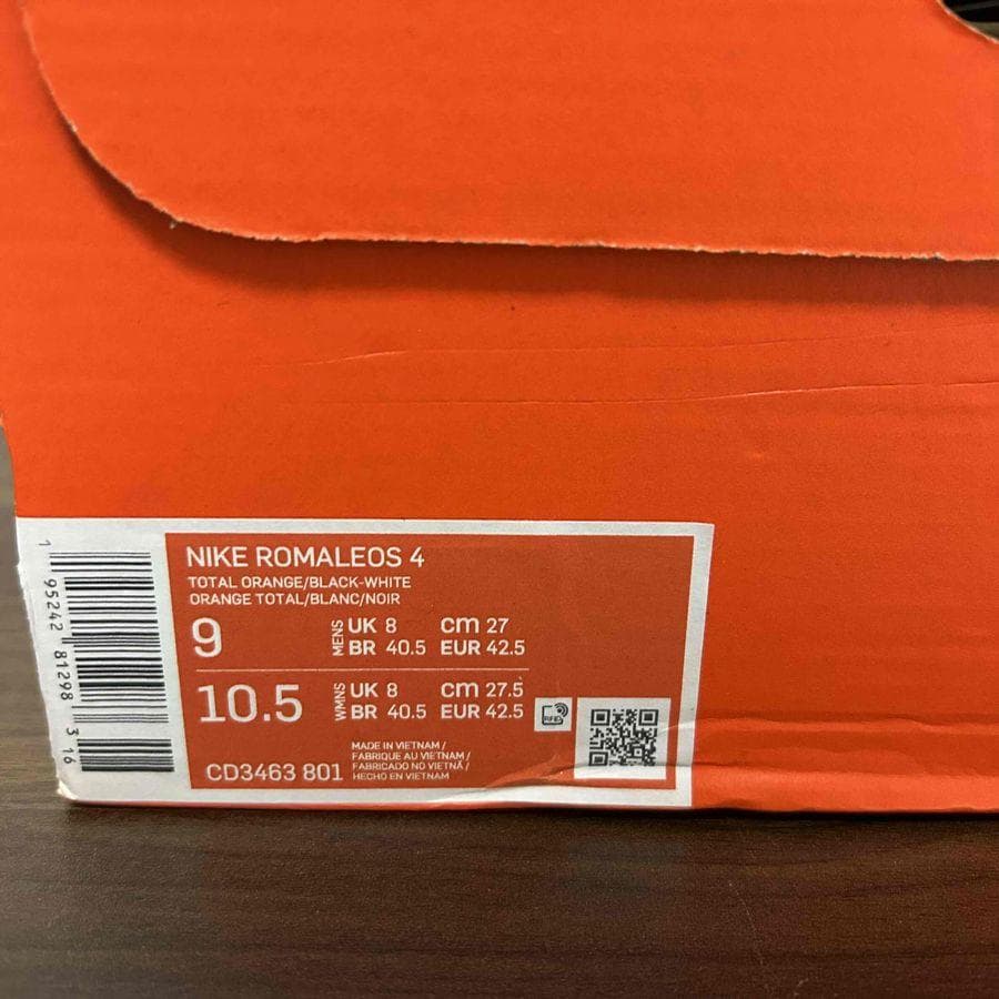 Nike Romaleos 4 27cm オレンジ ロマレオス 重量挙げ 靴