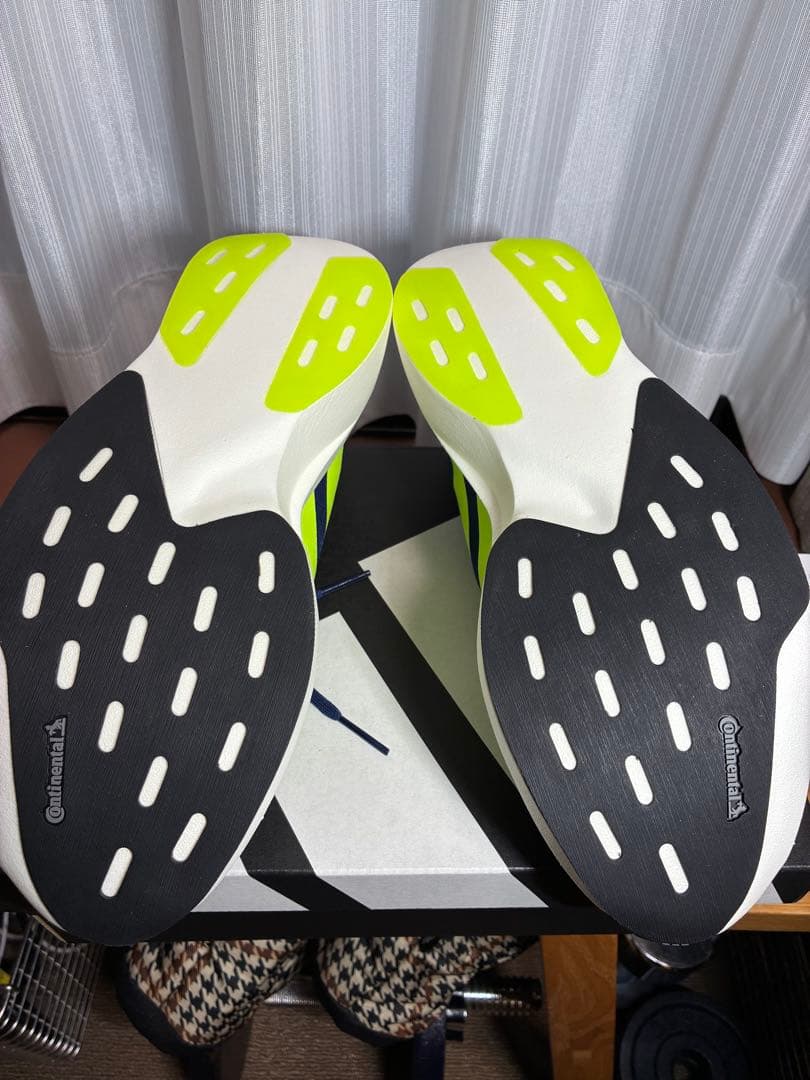 ADIZERO Evo SL ダークブルー/イエロー/JR3415メンズ25.0