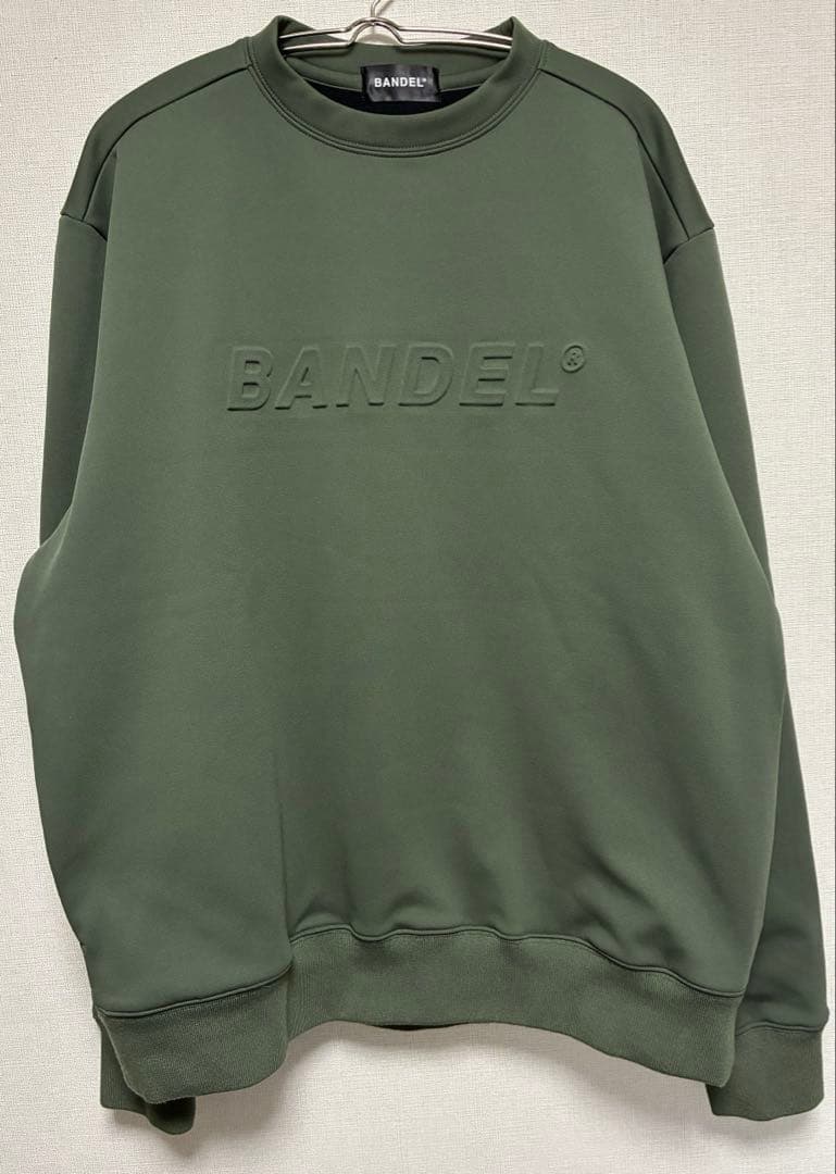 【最終値下】BANDEL クルーネックトレーナー 裏起毛 Lサイズ カーキ