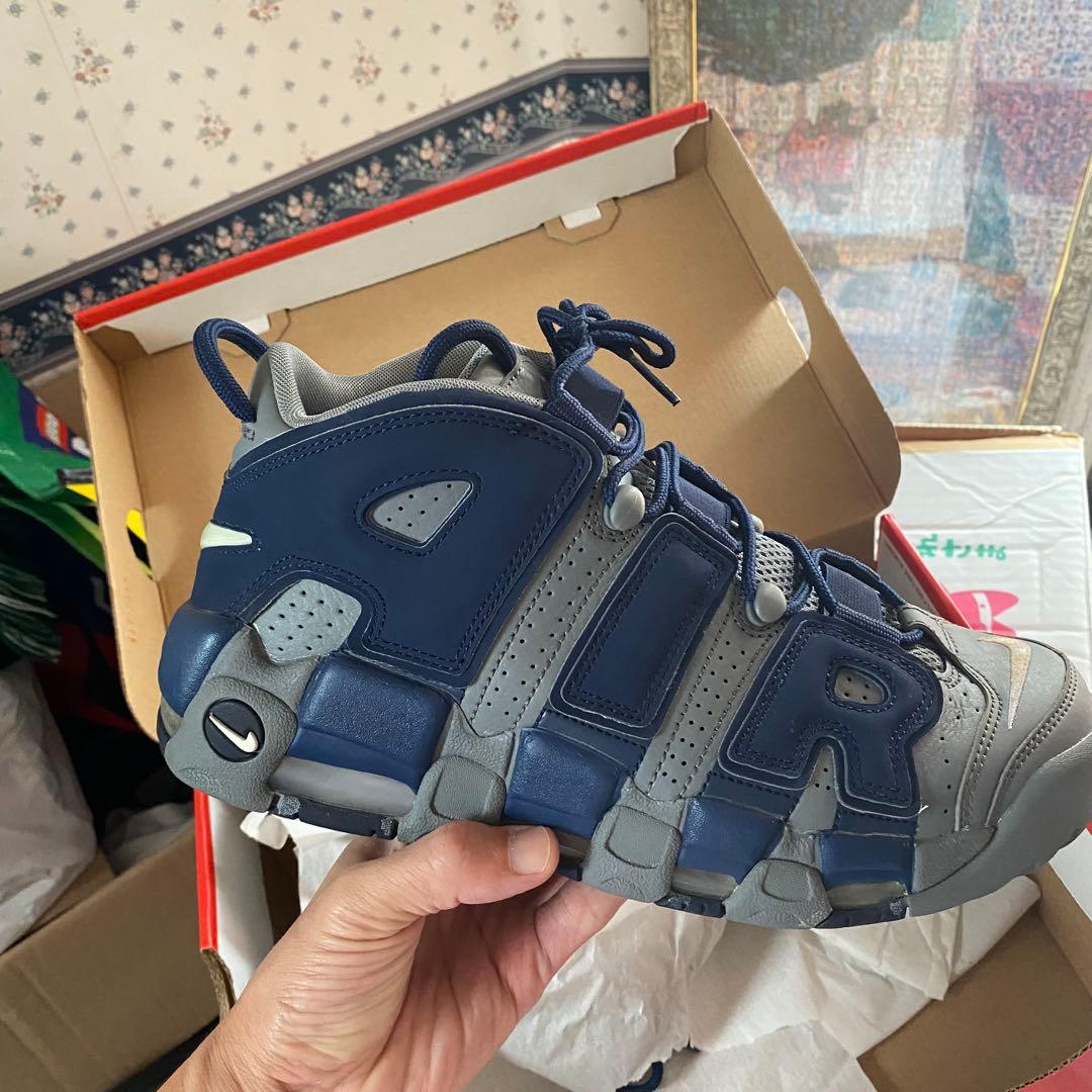 NIKE AIR MORE UPTEMPO '96 8.5 グレー/ネイビー