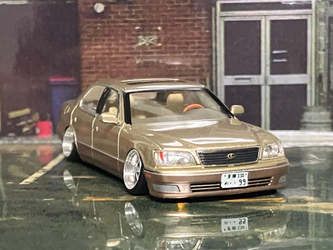 TOMYTEC 1998 LEXUS LS400 ミニカー 1/64 改造