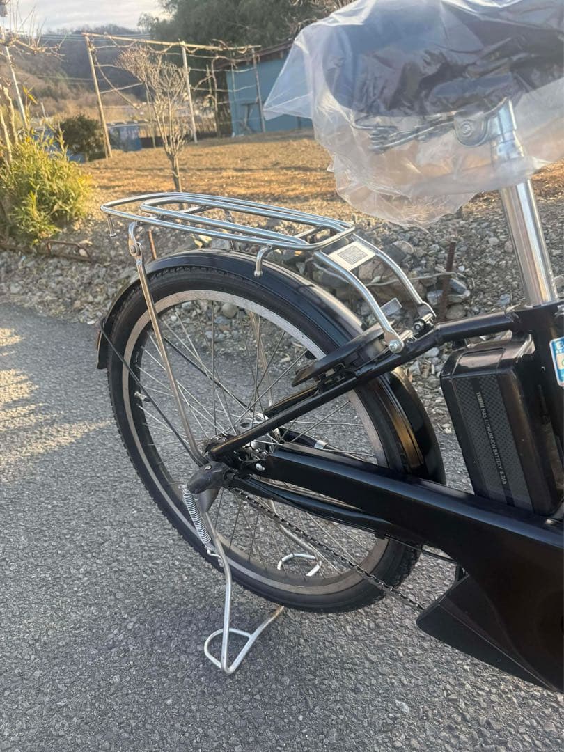 電動アシスト自転車 ブラック バスケット付き