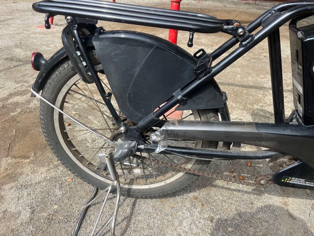 難ありPanasonic 電動アシスト自転車 ブラック　中古