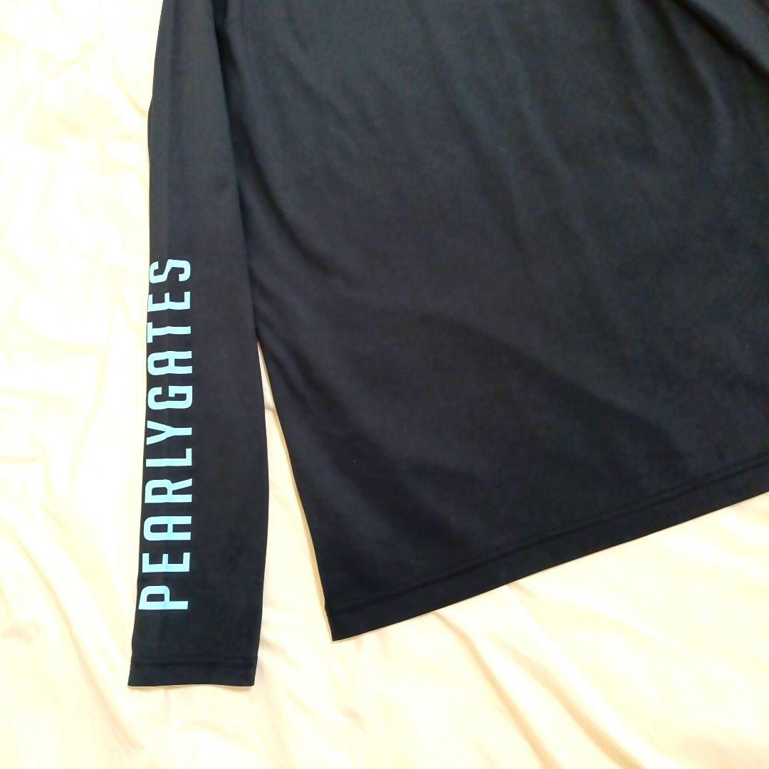 【極美品】PEARLY GATES モックネックシャツ　インナー　プリント（Ｌ）