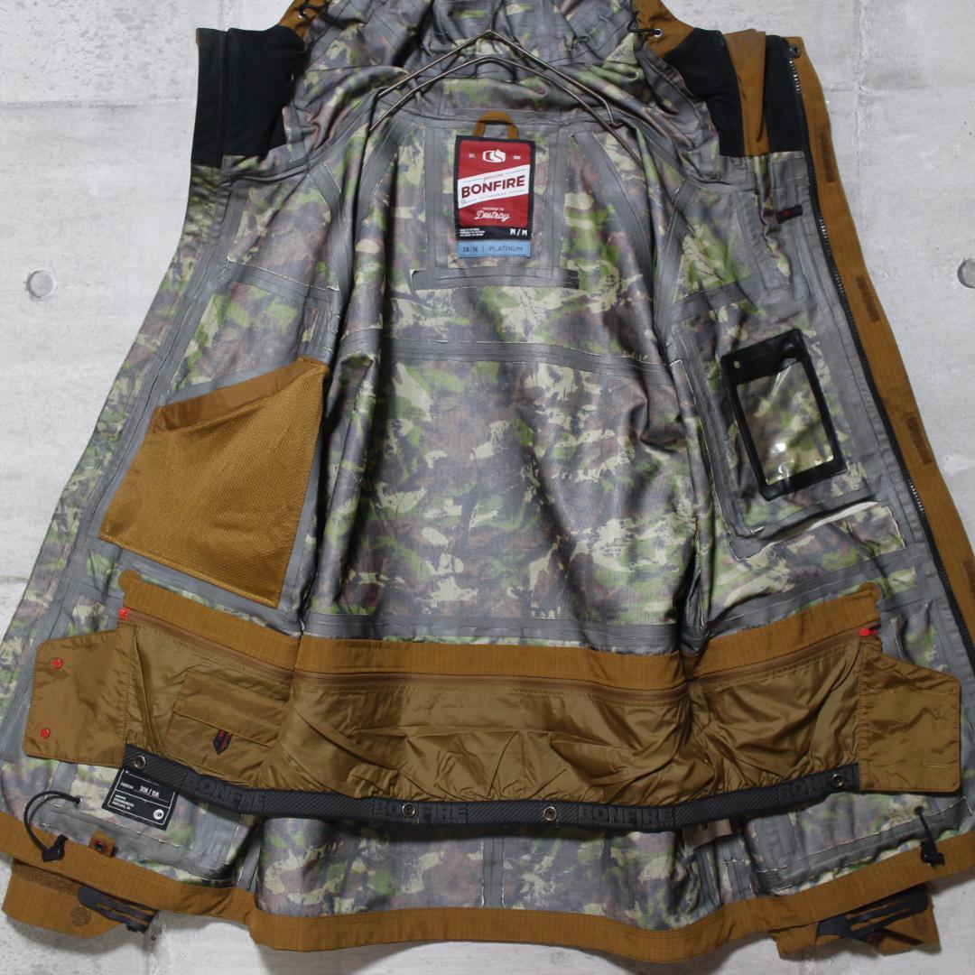 【美品 最上位 3レイヤー】高機能 高撥水【M】BONFIRE スノージャケット