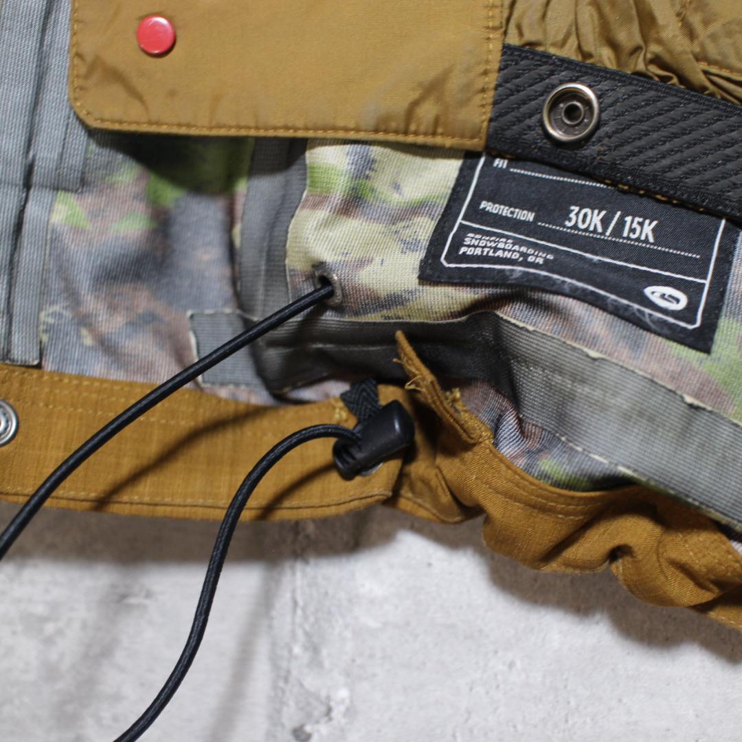 【美品 最上位 3レイヤー】高機能 高撥水【M】BONFIRE スノージャケット