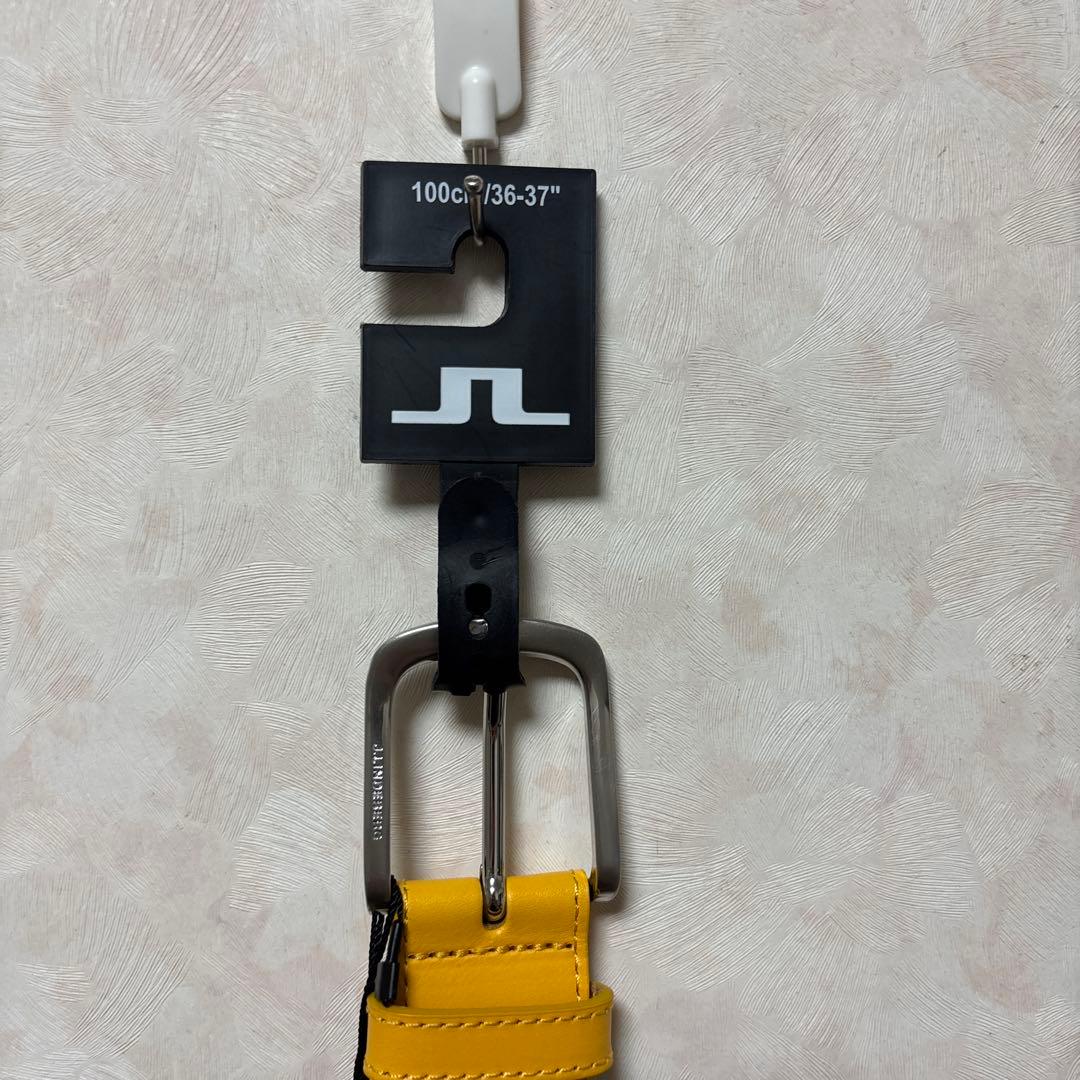 J.LINDEBERG イエローレザーベルト 100cm