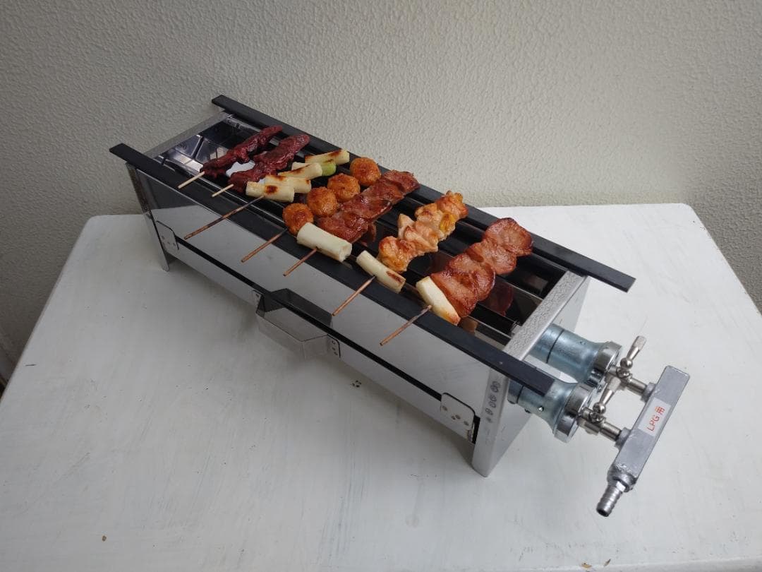 プロパンガス用　やきとり焼台　送料無料　新品未使用