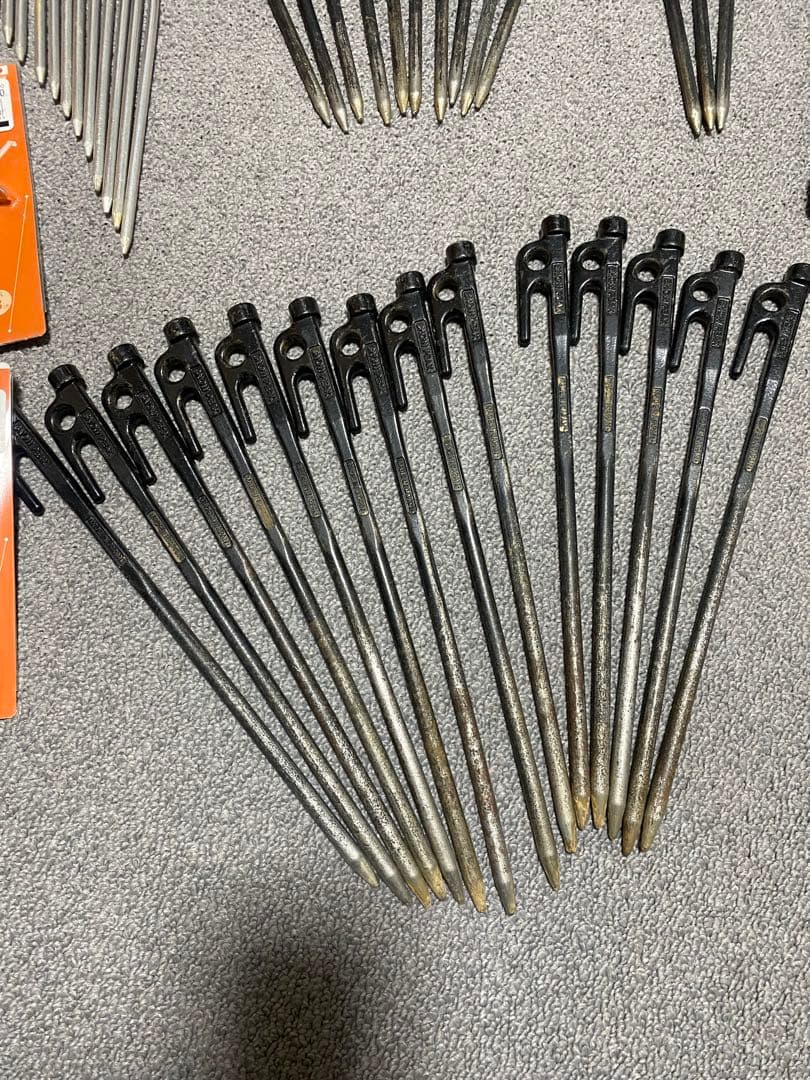 鍛造ペグセット　スノーピーク　エリステ　30cm 20cm おまけペグケース付き