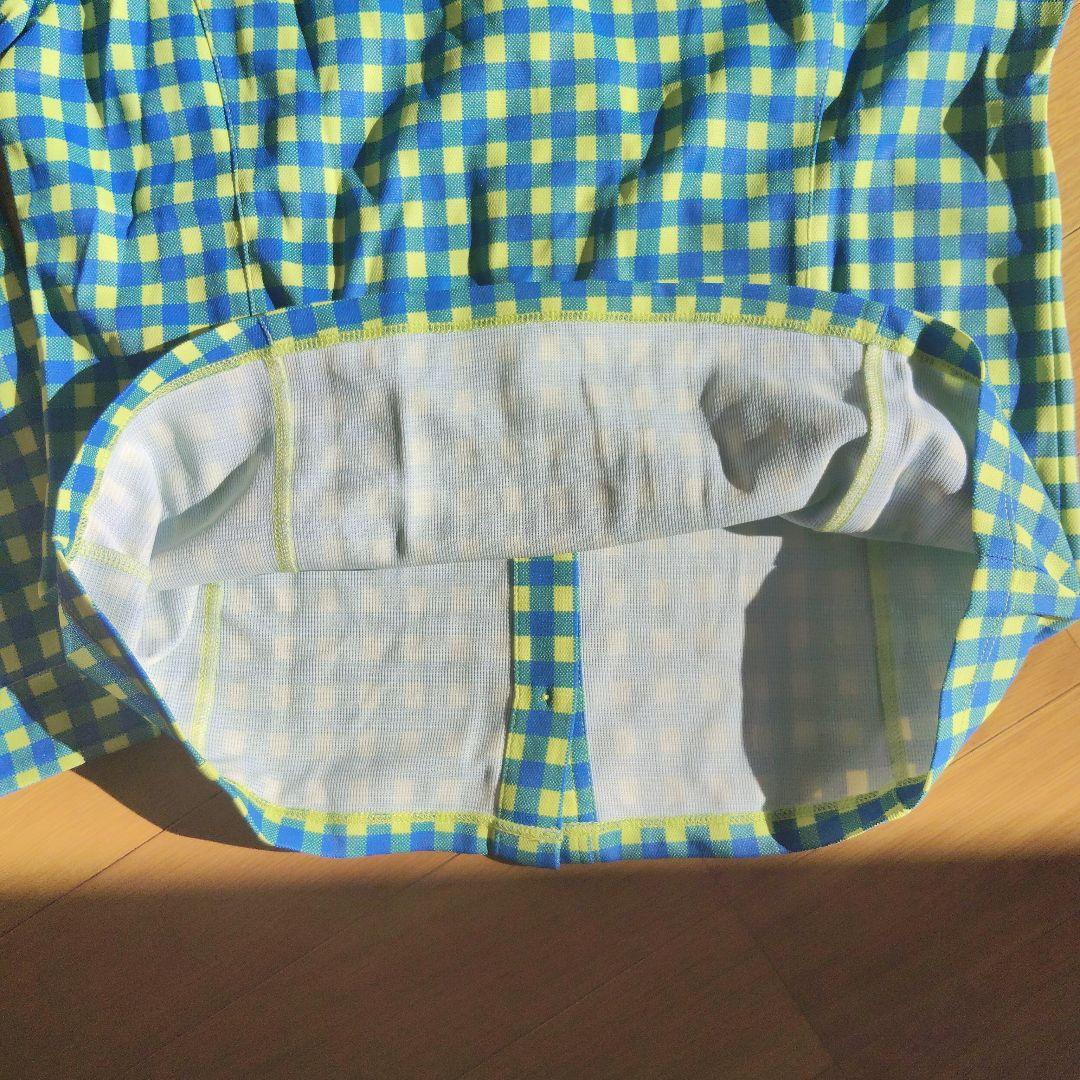 新品　and parse 長袖シャツ 青と黄のチェック