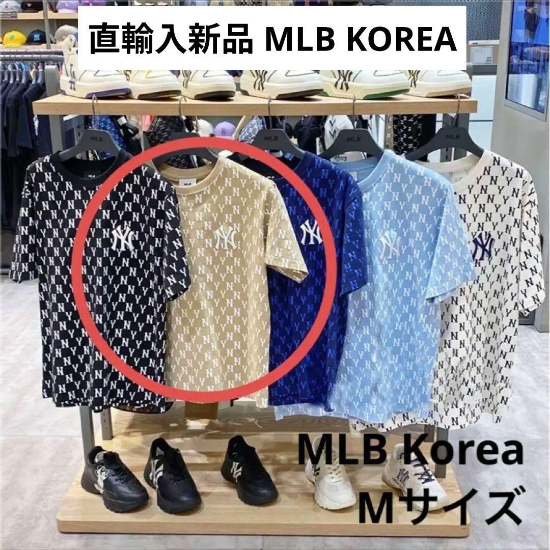 新品⭐韓国限定⭐MLB Korea⭐Tシャツ Mサイズ モノグラム ベージュ