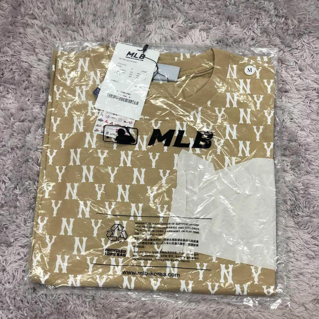 新品⭐韓国限定⭐MLB Korea⭐Tシャツ Mサイズ モノグラム ベージュ