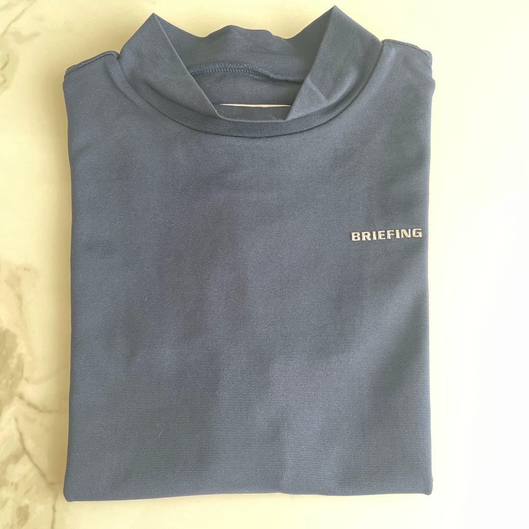 【美品】BRIEFING ネイビーシャツ S 未使用