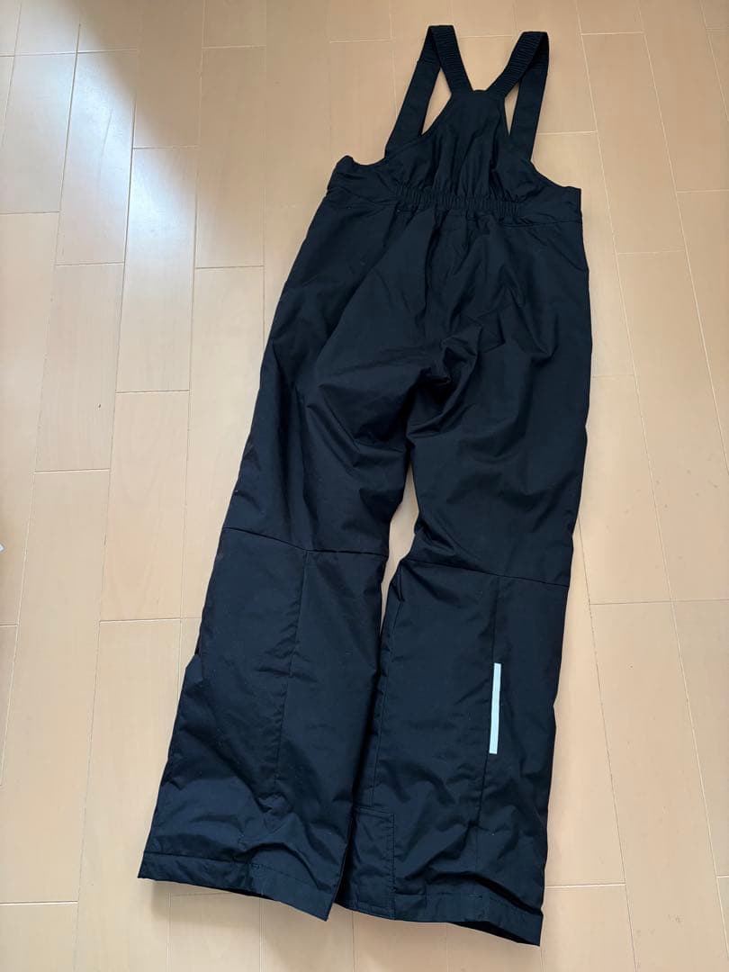 美品 デサント ジュニア スキーウェア 上下セット ブラック レッド 150cm