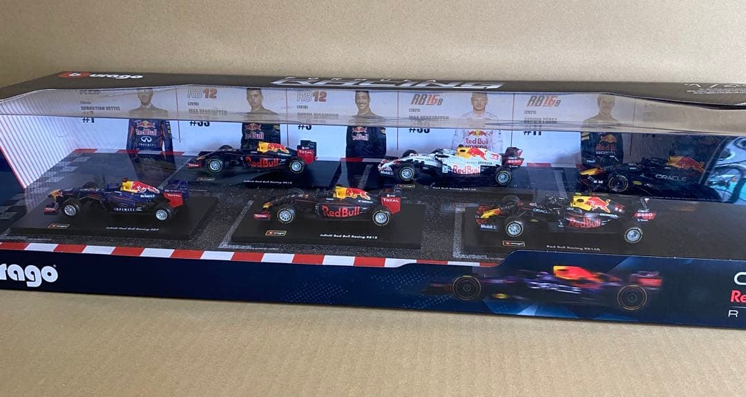 1:43 フォーミュラ1 ダイキャストカー 6個セット レッドブル　F1