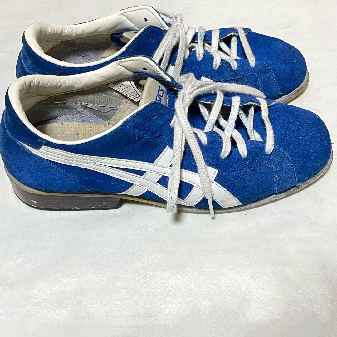 ASICS ウエイトリフティングシューズ 青　27.5cm 筋トレ　スクワット