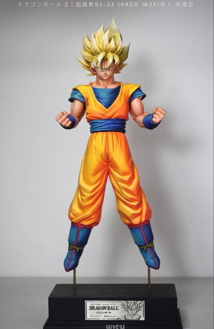 ドラゴンボールガレージキット　超サイヤ人孫悟空　レジン スタチュー　原作絵