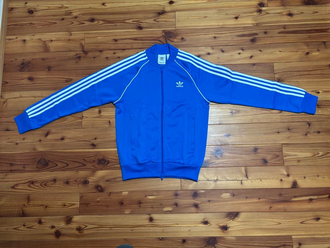 adidas トラックジャケット トラックパンツ 青