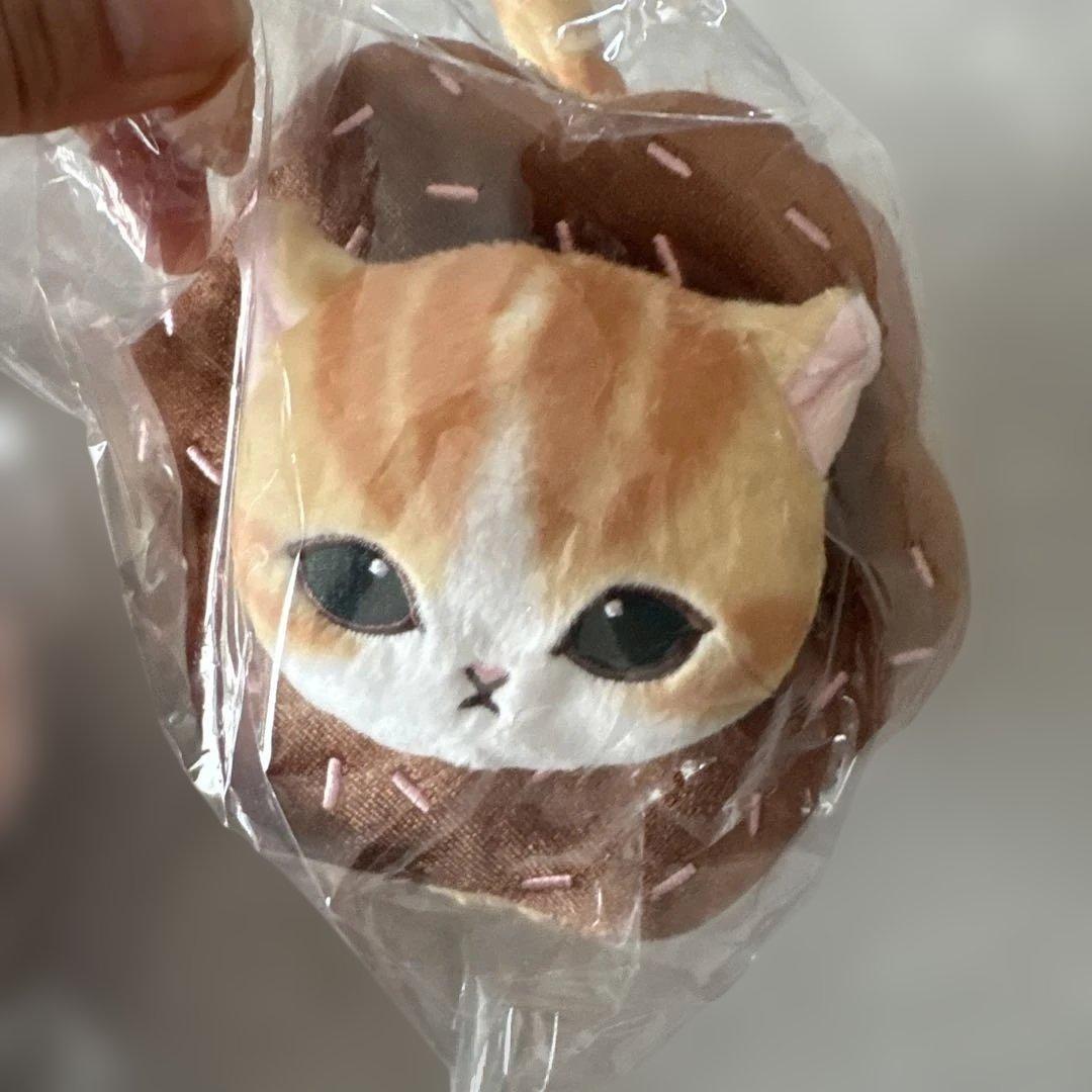 mofusand モフサンド ぬいぐるみ　マスコットキーリング　ドーナツにゃん