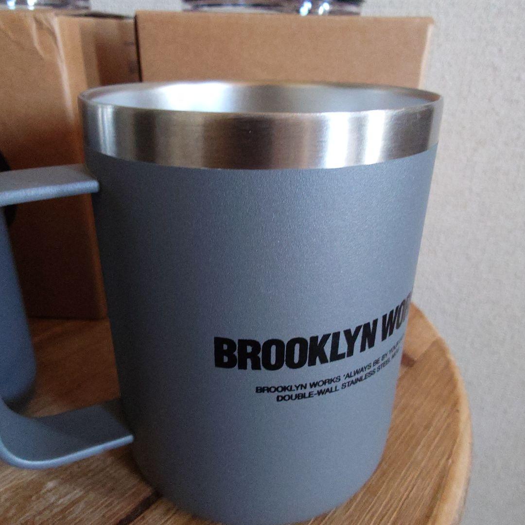 ブルックリンワークスCUP W ステンレス製ダブルマグカップ 2個