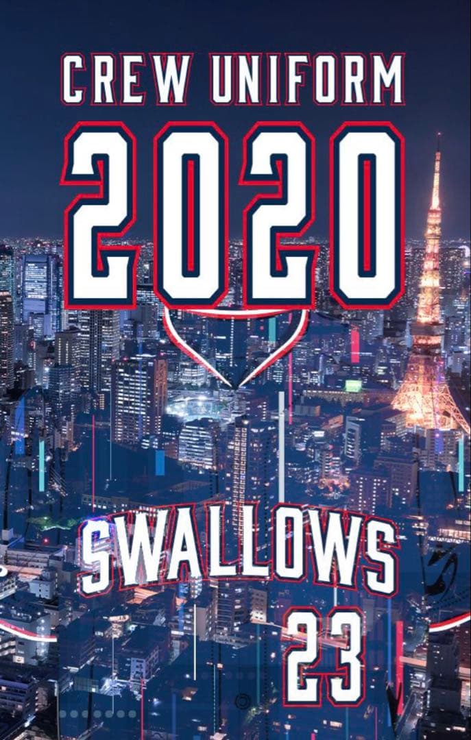 未使用　東京ヤクルトスワローズ　2020　CREWユニフォーム　つば九郎　XL
