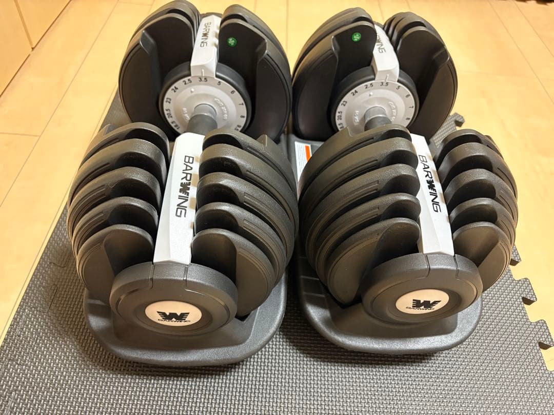 【新品未使用】BARWING NEWモデル ダイヤル式ダンベルセット 24kg