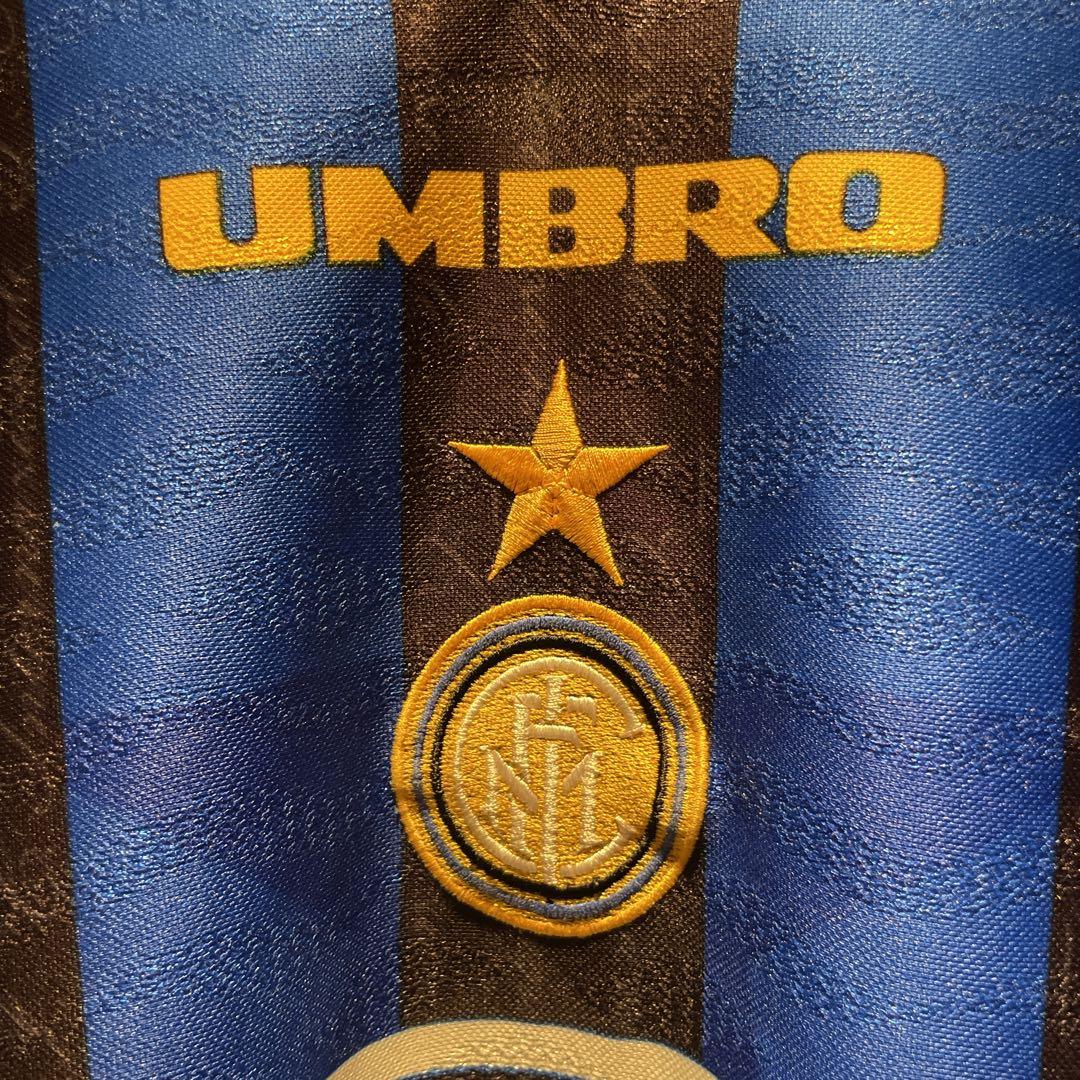 【正規品】UMBRO×インテル 97-98ユニフォーム/#4サネッティ/XL