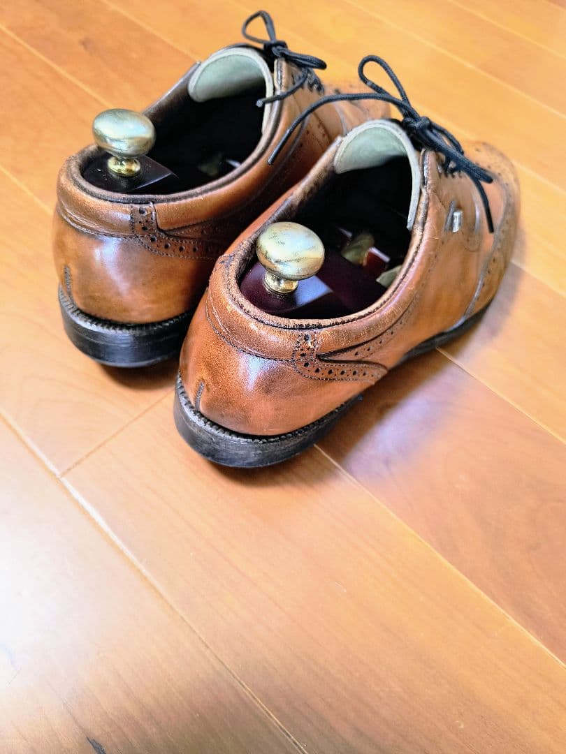 FOOTJOY フットジョイ　ウィングチップ ゴルフシューズ ブラウン　25.5