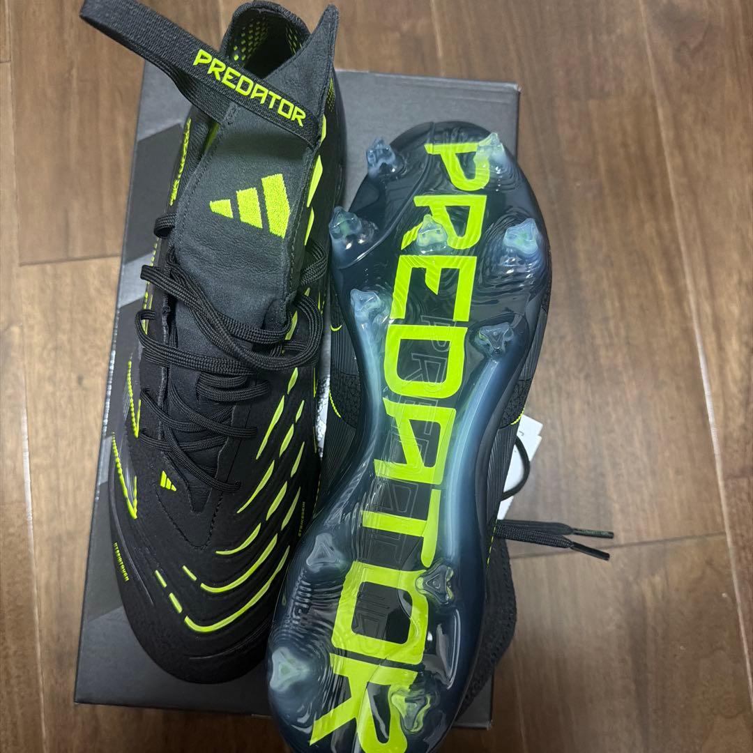 adidas Predator ブラック/ライム サッカーシューズ