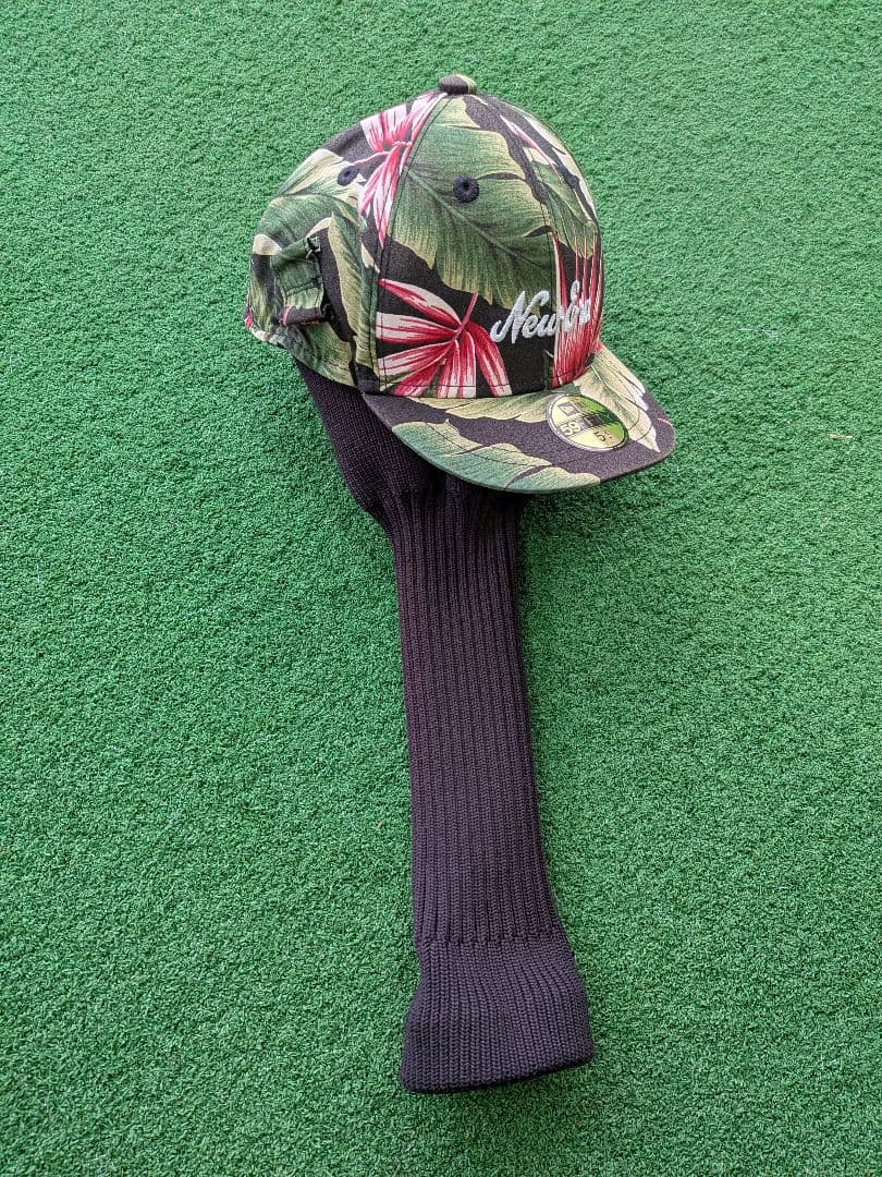 NEWERAニューエラ ゴルフキャディバッグ 同柄ドライバーヘッドカバー付
