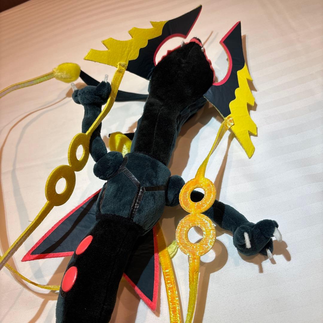 黒いメガレックウザ　ぬいぐるみ　タグ付き　ポケモンセンター限定
