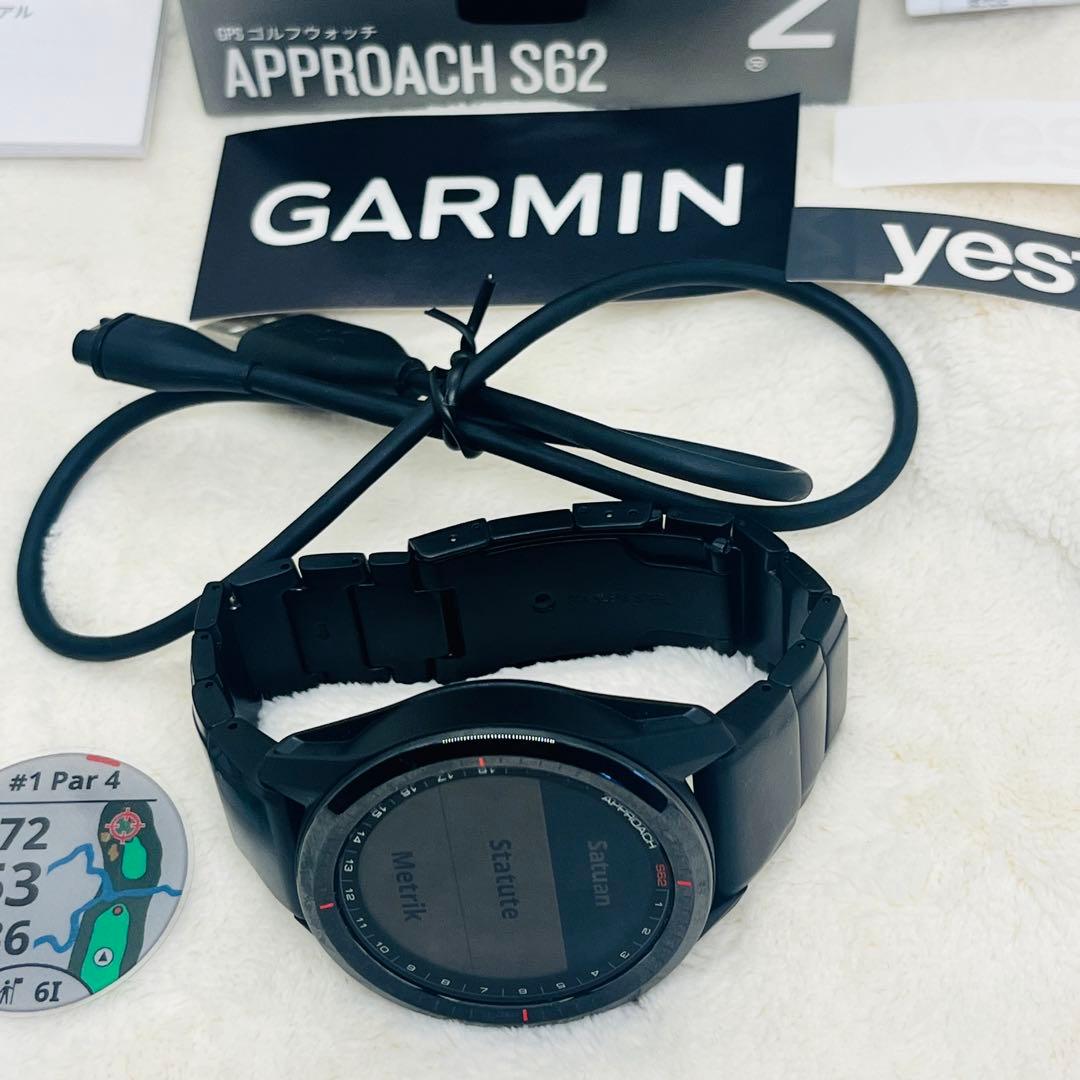 GARMIN APROACH S62 黒　ステンレスベルト付き