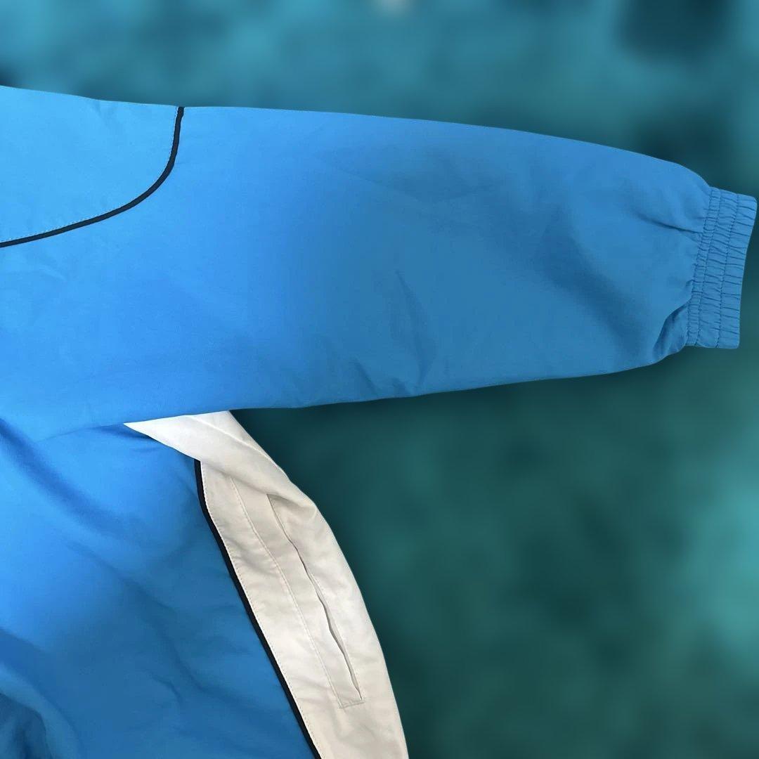 YONEX 青 Vネック 長袖 テニスウェア