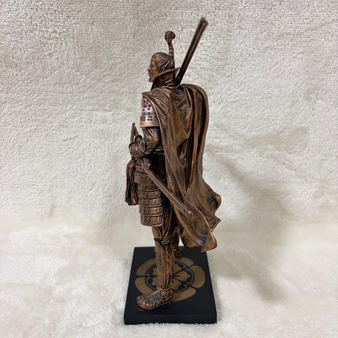 【希少品】人形のこうげつ 戦国武将 織田信長 銅像 ブロンズ調 フィギュア 置物