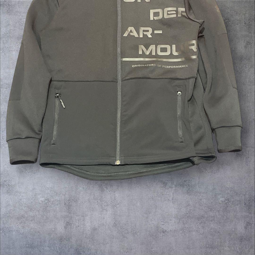 UA UNDER ARMOUR ハイブリッドニットジャケット ブラック L