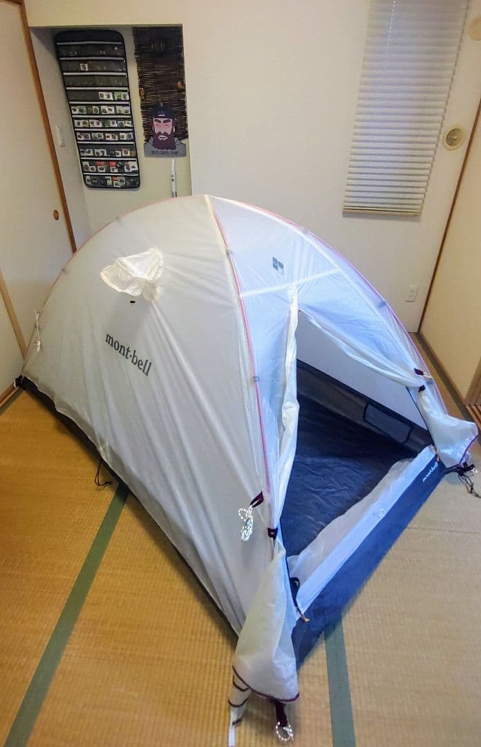 美品☆mont-bellステラリッジ２　吊り下げ式現行モデル（アイボリー）