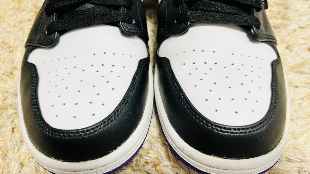 シューズ(男性用) NIKE AIR JORDAN 1MID BLACK/DARKIRISWHITE