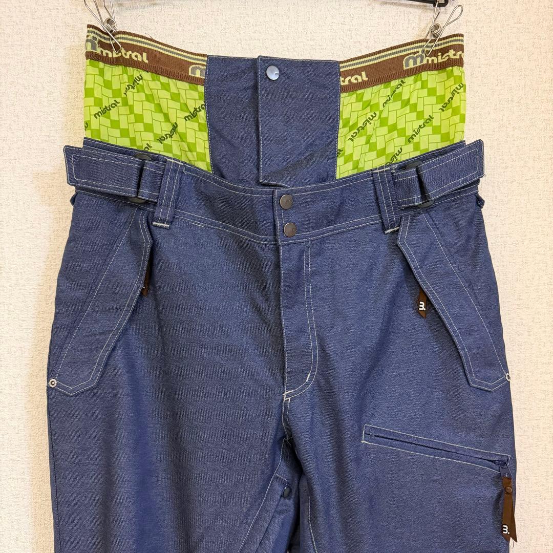 【Mistral】スノーボードパンツ デニム風 メンズL ミストラル