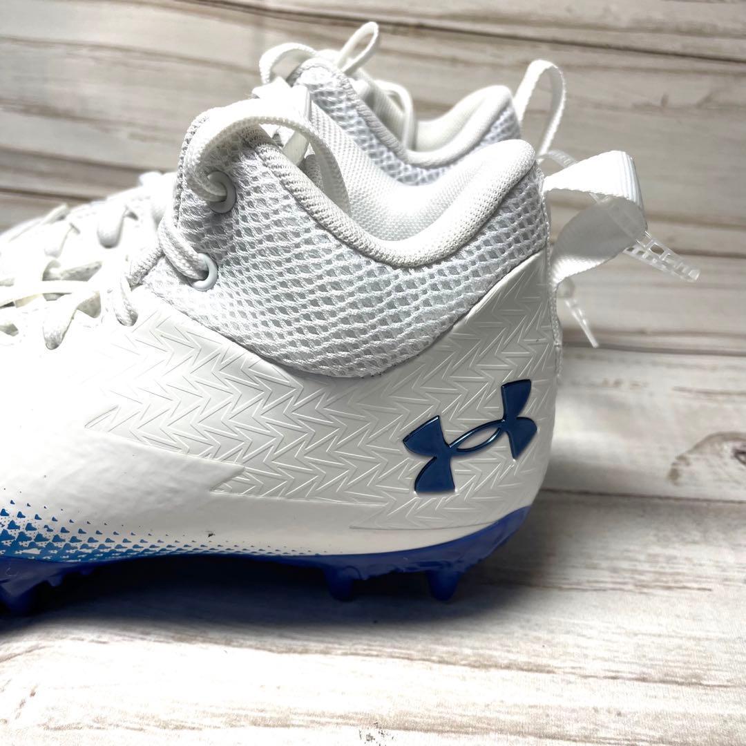 Under Armour サッカーシューズ 4Y ホワイト/ブルー