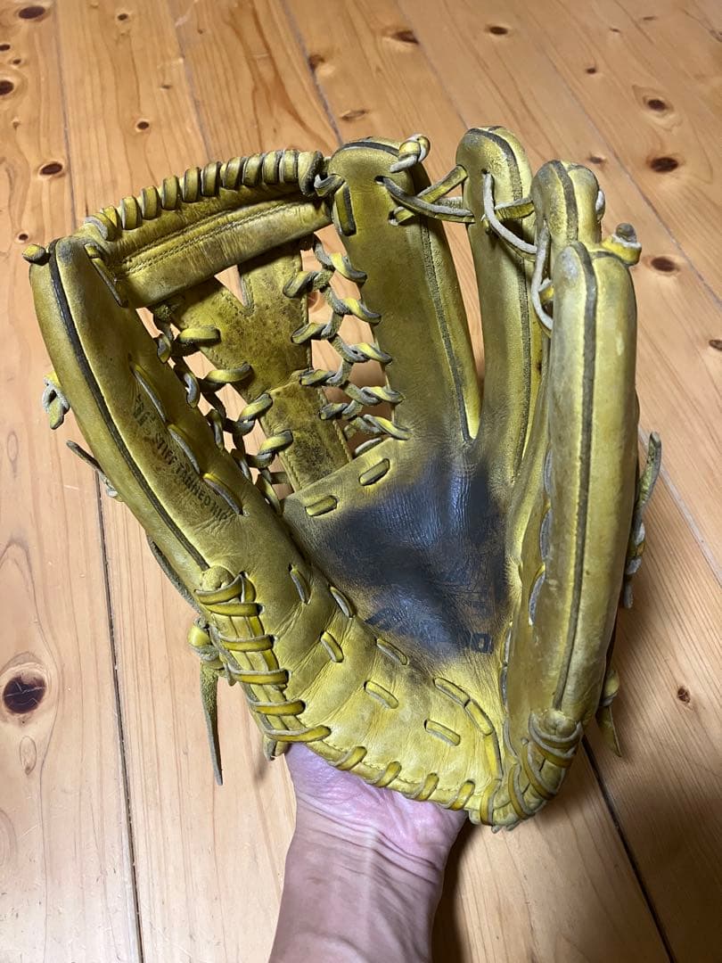 ビクトリーステージ硬式グローブ、高橋由伸モデル、ビッグM赤/外野用/ミズノ