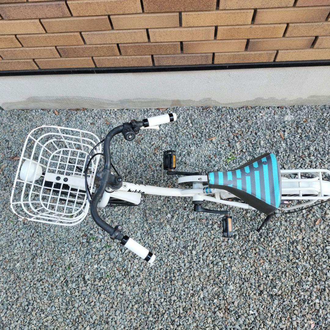 bikke 子供用自転車 ホワイト 補助輪とサドルカバー付き