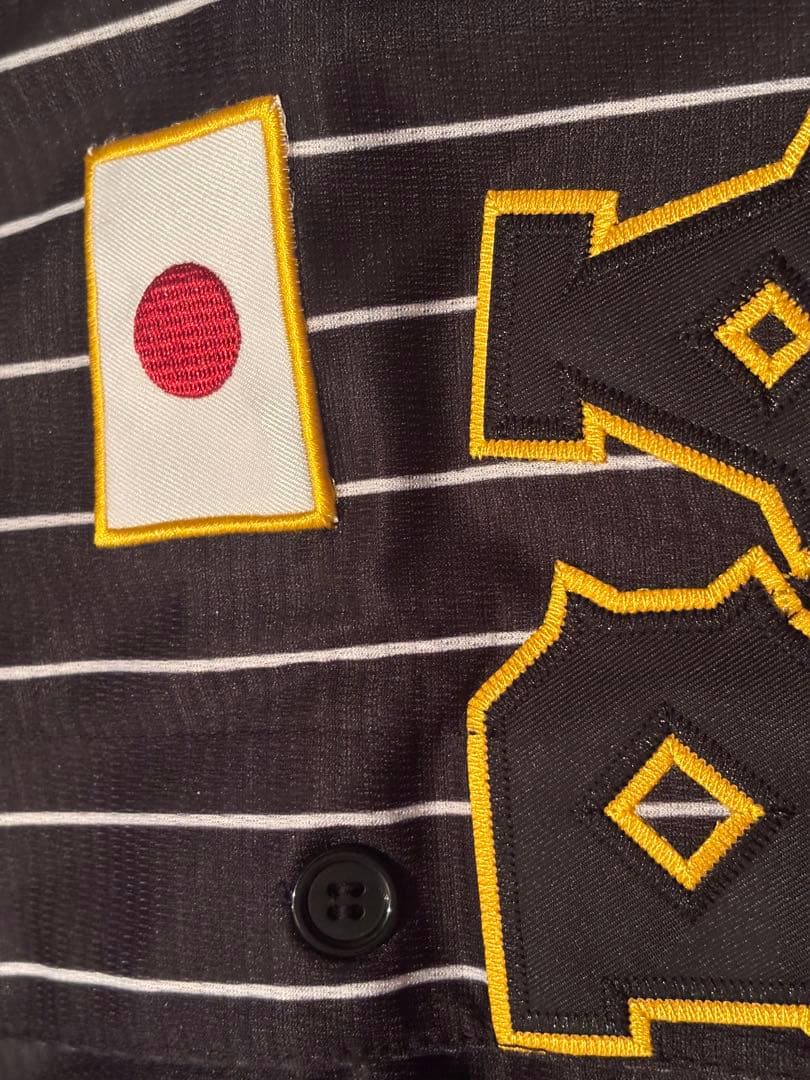 大谷翔平　ユニフォーム　刺繍　日本代表　侍ジャパン　16 WBC Lサイズ　黒